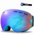 Skibrille mit Spiegeleffekt, UV400, Skifahren, Snowboardbrille für Damen und Herren, Antibeschlag-Helm, Skibrille 6