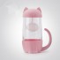Skleněný hrnek s filtrem ve tvaru kočky růžová
