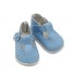 Skórzane buty dla lalek niebieski