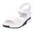 Skórzane sandały damskie biały