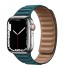 Skórzany pasek do zegarka Apple Watch 42 mm / 44 mm / 45 mm kolor petrol