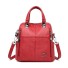 Skórzany plecak damski E819 czerwony