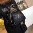 Skórzany plecak damski E882 czarny