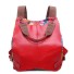 Skórzany plecak damski E926 czerwony