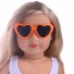Slnečné okuliare pre bábiku oranžová