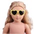 Slnečné okuliare pre bábiku žltá