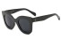 Slnečné retro okuliare so širokými obrúčkami J2967 čierna