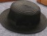Słomkowy kapelusz dziecięcy A455 czarny