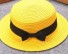 Słomkowy kapelusz dziecięcy A455 żółty