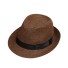 Słomkowy kapelusz dziecięcy Holly brązowy