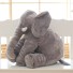 Slon vyrobený z pravé bavlny 60 cm J998 šedá