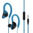 Słuchawki sportowe z mikrofonem niebieski