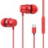 Słuchawki z mikrofonem K1671 czerwony