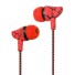 Słuchawki z mikrofonem K2008 czerwony