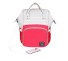 Smarter Wickelrucksack mit USB rot