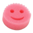 Smiley-Gesichtsschwamm 4 Stk rosa