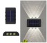 Solar fali lámpa 6 LED T1040 hideg feher