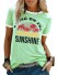 Sommer-T-Shirt für Damen B318 grün