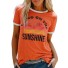 Sommer-T-Shirt für Damen B318 orange