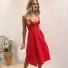 Sommerkleid mit Schleife rot