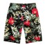 Sommershorts für Paare mit Blumen Männer