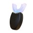 Sonická zubná kefka tvaru U 360 ° Kefka s inteligentnou silikónovou hlavicou IPX7 Vodotesná elektrická zubná kefka s USB nabíjaním 6 x 2,5 x 11 cm čierna