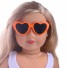 Sonnenbrille für eine Puppe orange