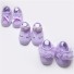 Șosete drăguțe pentru bebeluși - 3 perechi violet