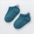 Șosete pentru bebeluși cu pompon albastru