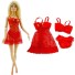 Spodní prádlo pro Barbie červená