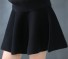 Spódnica dziewczęca z wysokim stanem J1276 czarny