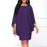 Společenské dámské mini šaty fialová