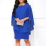 Společenské dámské mini šaty modrá