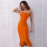 Společenské šaty Silvia oranžová