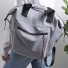 Sportlicher und eleganter Rucksack 2 in 1 J2968 grau