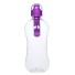 Športové fľaša s filtrom 550 ml fialová