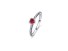 Srebrny pierścionek damski SERCE J1845 czerwony