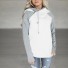 Stílusos női kapucnis pulóver J1005 fehér