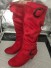 Stilvolle Damenstiefel mit Absatz J2411 rot