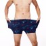 Stilvolle Herren-Boxershorts A3 dunkelblau