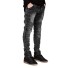 Stilvolle zerrissene Herrenjeans J970 grau