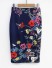 Stilvoller Damenrock mit Blumen J501 9