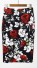 Stilvoller Damenrock mit Blumen J501 2