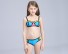 Stilvoller Mädchenbikini J888 blau