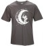 Stilvolles Herren-T-Shirt mit dem Mond J3242 dunkelgrau 1