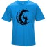 Stilvolles Herren-T-Shirt mit dem Mond J3242 saphir