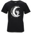 Stilvolles Herren-T-Shirt mit dem Mond J3242 schwarz