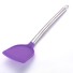 Strunjitor din silicon cu mâner din oțel inoxidabil violet