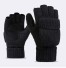 Stylische fingerlose Handschuhe J2742 schwarz