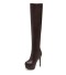 Stylische Overknee-Stiefel J2283 braun